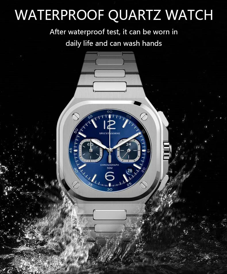 Đồng hồ Specht & Sohne Chrono BR Quartz - Màu trắng